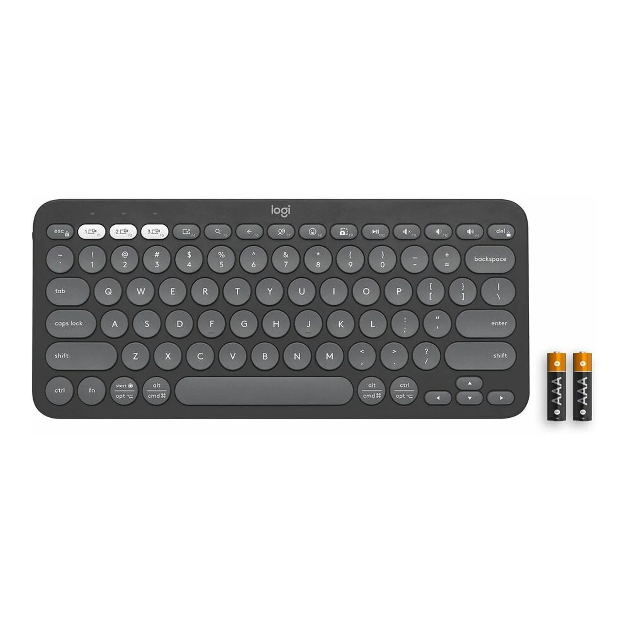 Logitech 920-011775 Pebble Keys 2 K380s Multi-device Bluetooth Wireless Keyboard - Graphite - Image 4