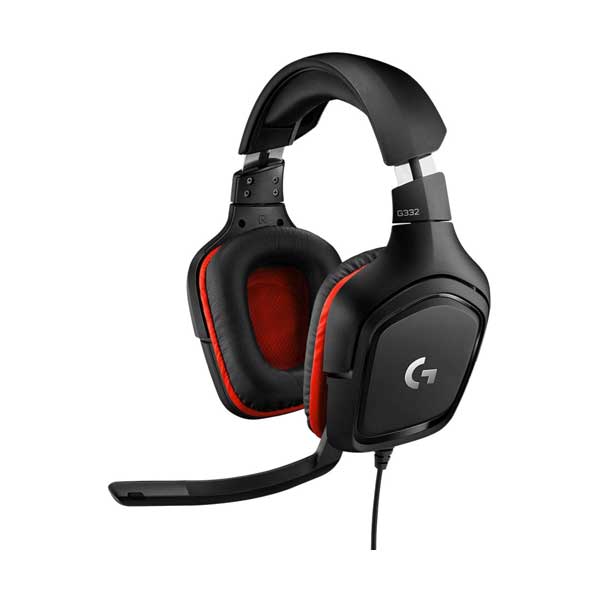 Logitech 981-000755 3.5mm Black G332 Stereo Gaming Headset with Flip-to-Mute Mic