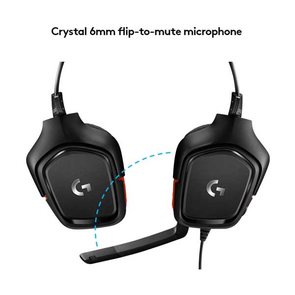 Logitech 981-000755 3.5mm Black G332 Stereo Gaming Headset with Flip-to-Mute Mic - Image 4