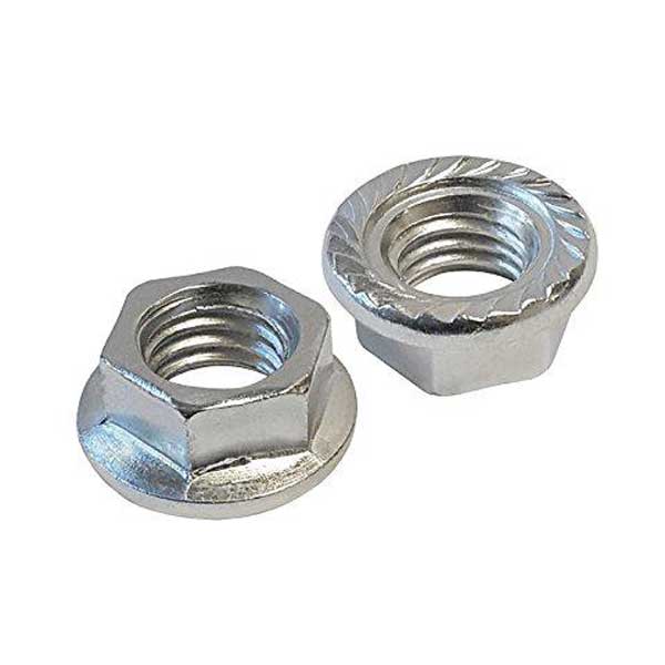 M10 FLANGED HEX NUT ZINC