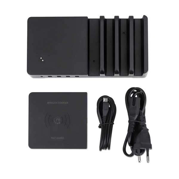 Manhattan 102230 55W Power Delivery Charging Station with Qi Wireless Charging Pad - Image 4