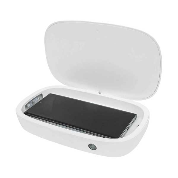 Manhattan 102407 UVC LED Phone Sanitizer with 10W Qi Certified Wireless Charger - Image 2