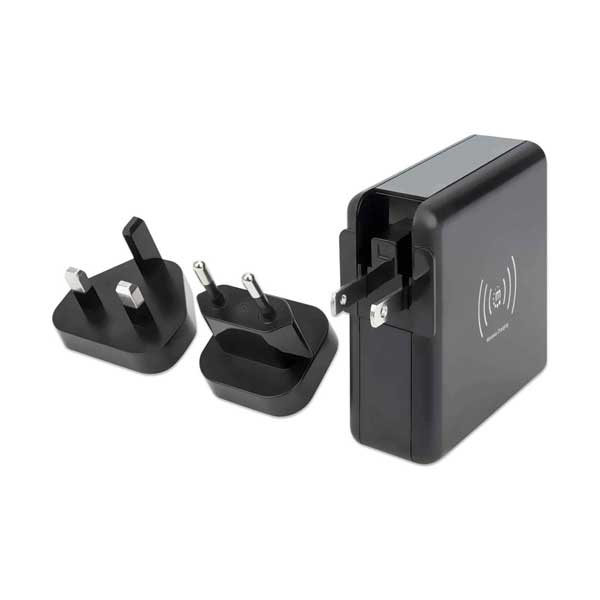 Manhattan 102452 4-in-1 Travel Wall Charger and Powerbank 8,000 mAh - Image 4