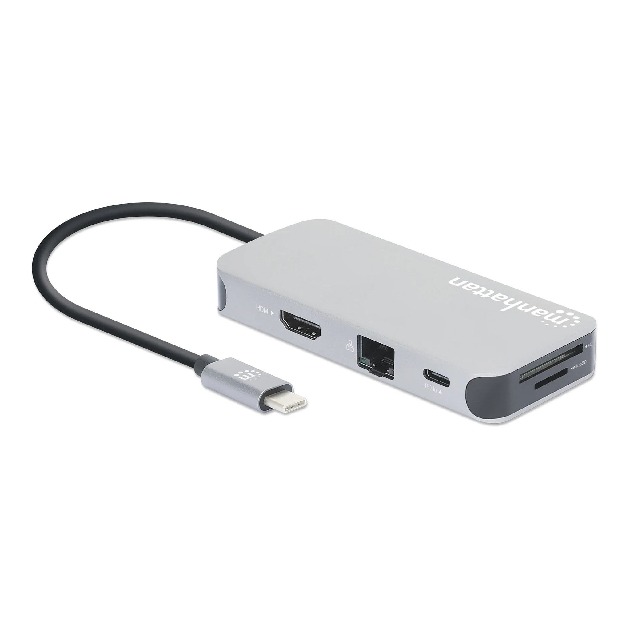 Manhattan 130615 8-in-1 USB-C Docking Station with Power Delivery - Image 4