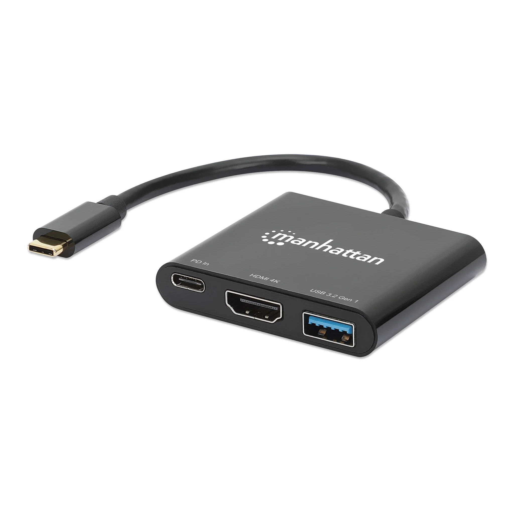 Manhattan 130622 3-in-1 USB-C to HDMI Docking Converter with 100W Power Delivery