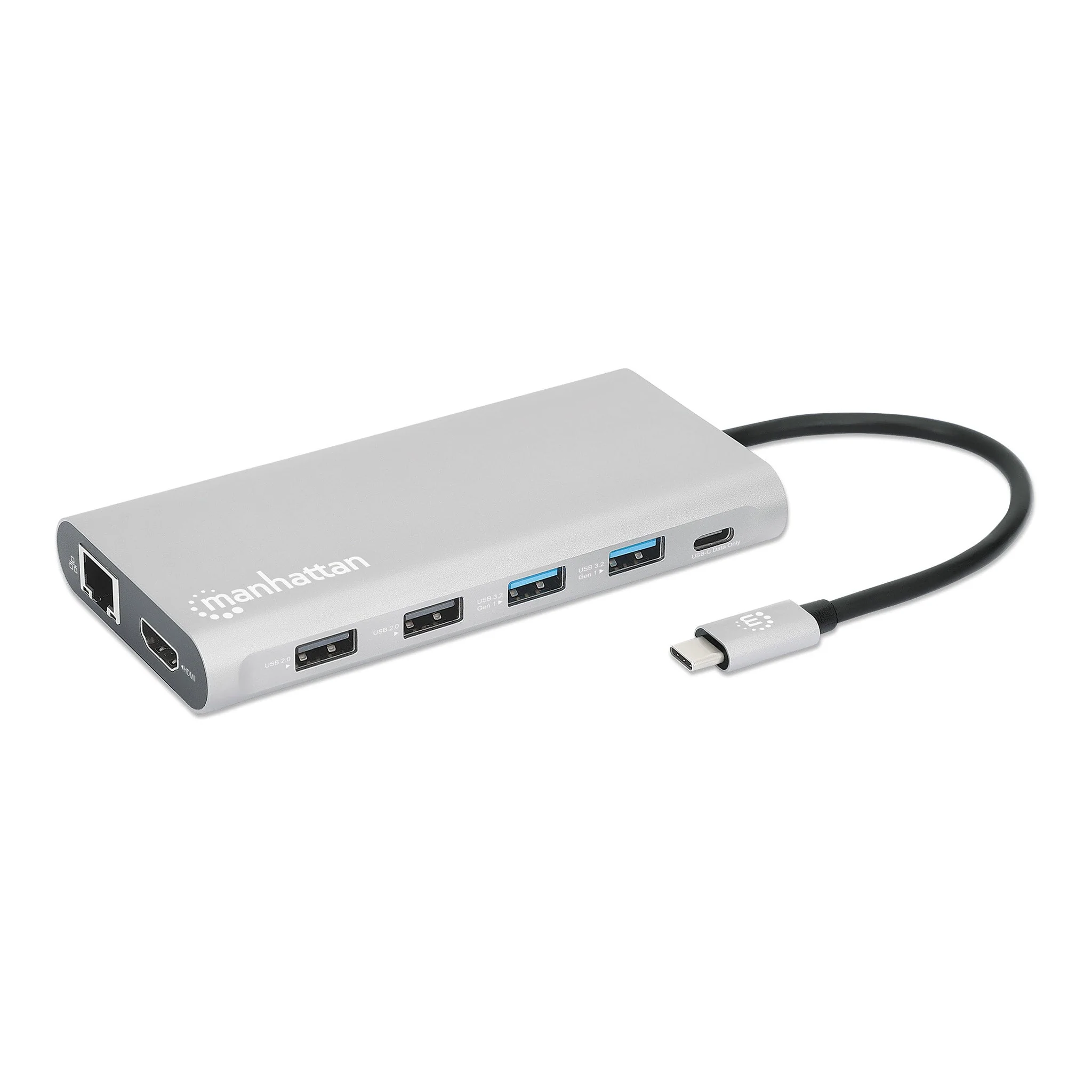 Manhattan 130660 USB-C PD 12-in-1 Triple-HDMI Monitor Docking Station with MST