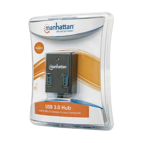 Manhattan 162296 4-Port SuperSpeed USB 3.0 Hub - Image 2