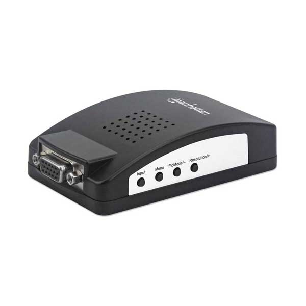 Manhattan 164634 PC TV Converter Displays a PC's Monitor Signal on Your TV