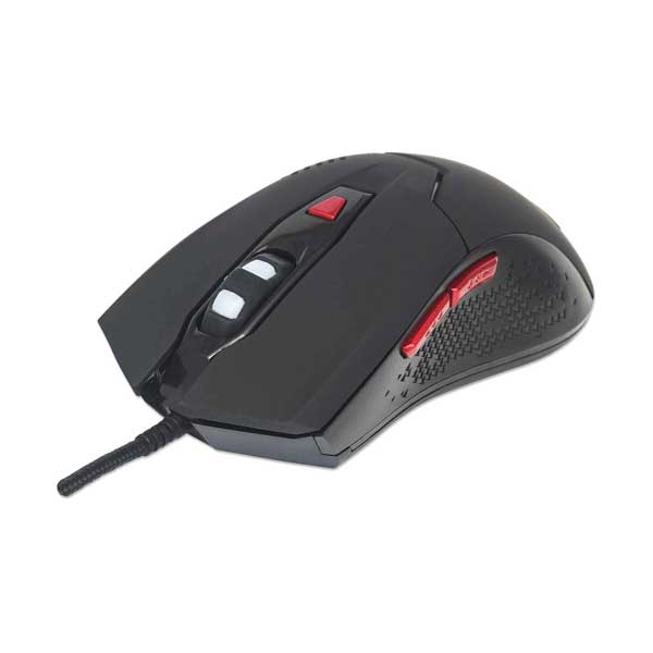 Manhattan 176071 Wired USB Optical Gaming Mouse with LED Lighting and Adjustable DPI