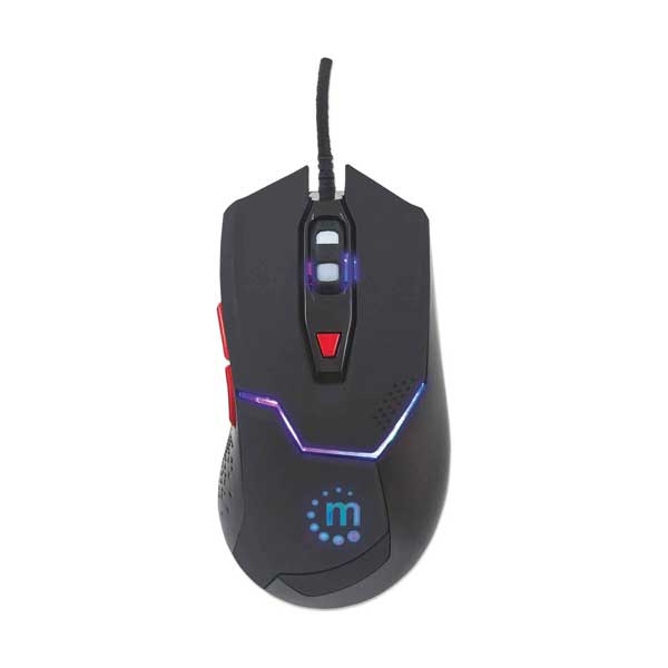 Manhattan 176071 Wired USB Optical Gaming Mouse with LED Lighting and Adjustable DPI - Image 4