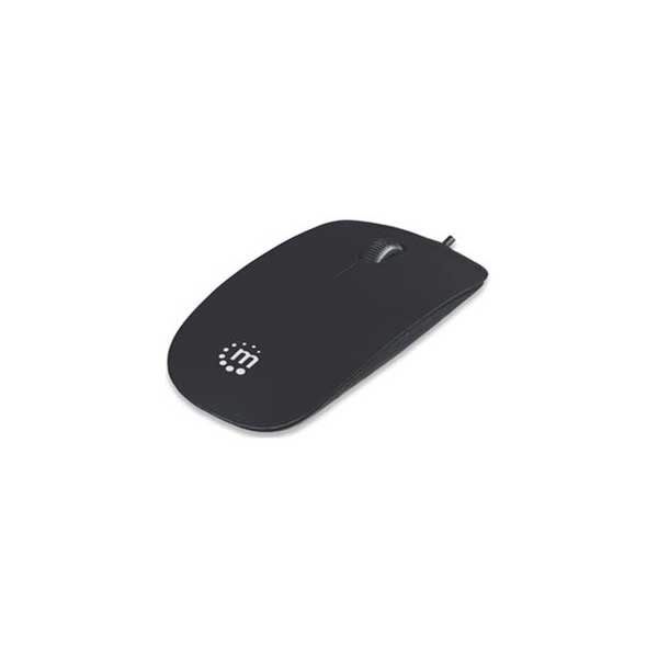Manhattan 177658 Silhouette Black USB Optical Mouse