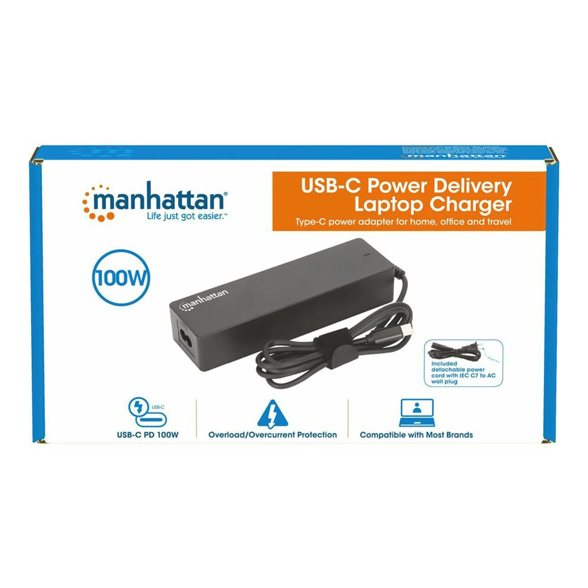 Manhattan 180900 100W USB-C Power Delivery Laptop Charger - Image 4