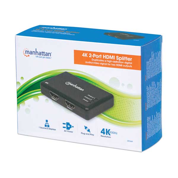 Manhattan 207669 2-Port 4K HDMI Splitter - Image 4