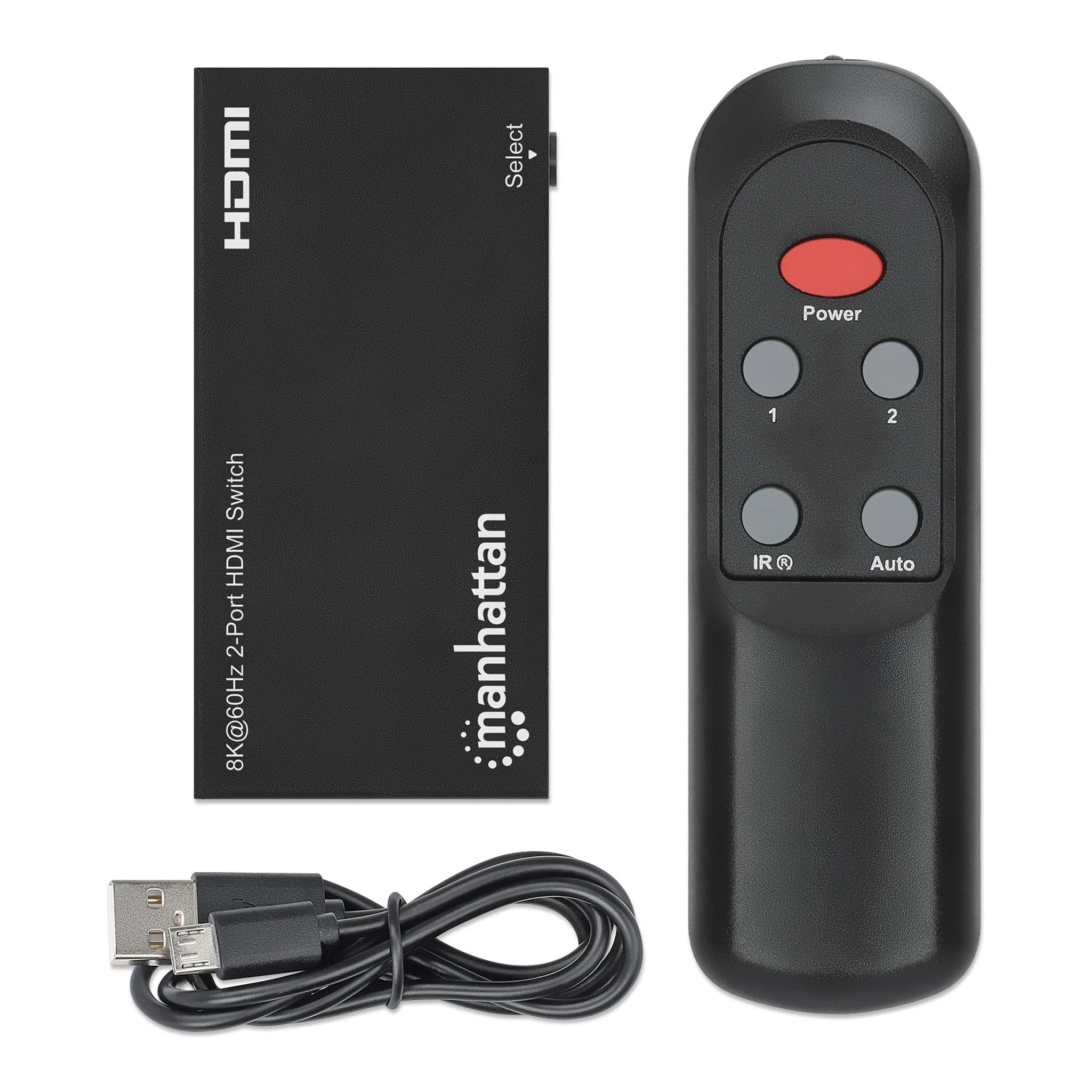 Manhattan 207942 2-Port 8K HDMI Switch with IR Remote Control - Image 4