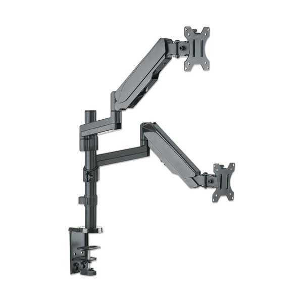Manhattan 461597 17" - 32" Universal Gas Spring Dual Monitor Mount - Image 2