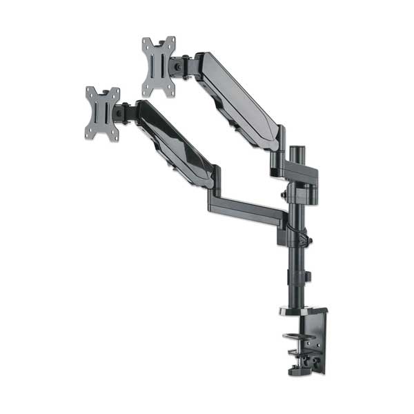 Manhattan 461597 17" - 32" Universal Gas Spring Dual Monitor Mount - Image 4
