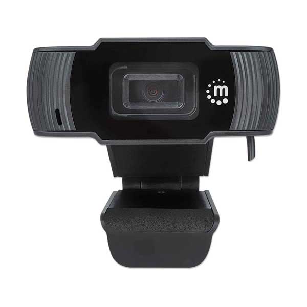 Manhattan 462006 2MP 1080p Full HD USB Webcam with Integrated Microphone and Adjustable Clip Base - Image 3