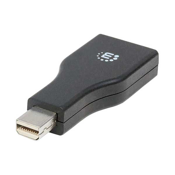 Manhattan Mini DisplayPort to DisplayPort Adapter | 1080p@60Hz | DP to Mini DP (354141)
