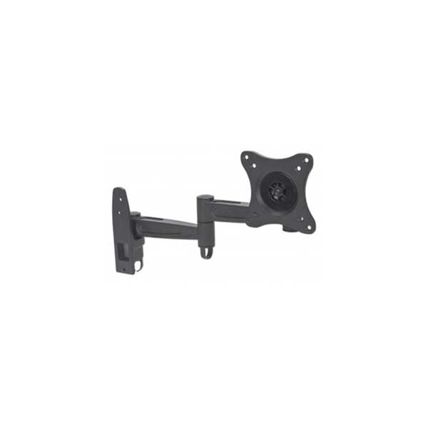 Manhattan 423670 Universal Tilt/Swivel Flat-Panel TV Articulating Wall Mount (13" to 27", Black)