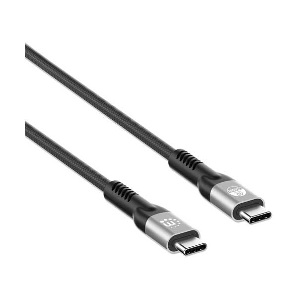 Manhattan USB4 Type-C Cable | 240W EPR Charging | 40Gbps 8K Video (356381)