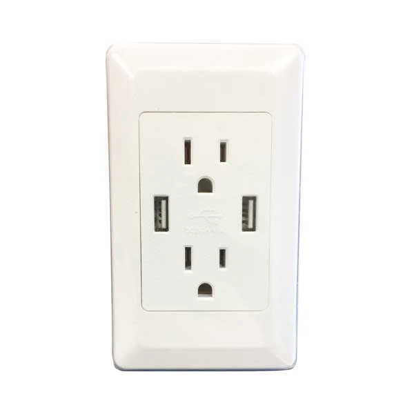 Masterplug USB Multiplug Wall Outlet