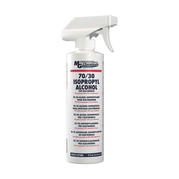 MG Chemicals 8241-475ML 70% Isopropyl Alcohol Spray Bottle, 475mL