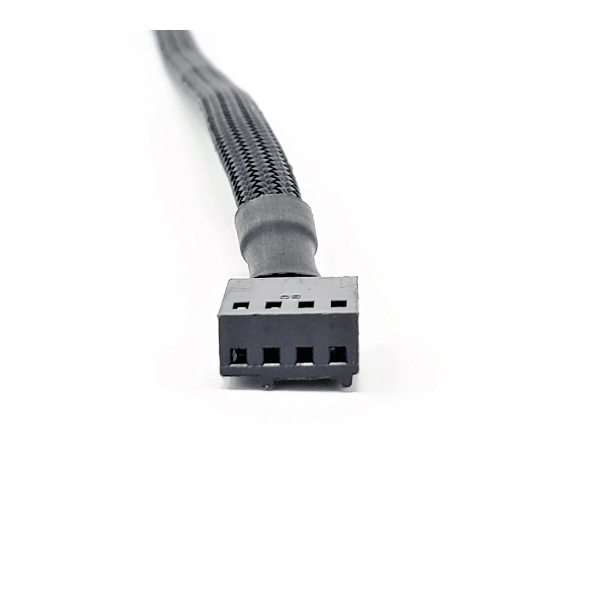 Micro Connectors PWM-100BK 30cm Black Sleeved PWM Fan Extension Cable - Image 2