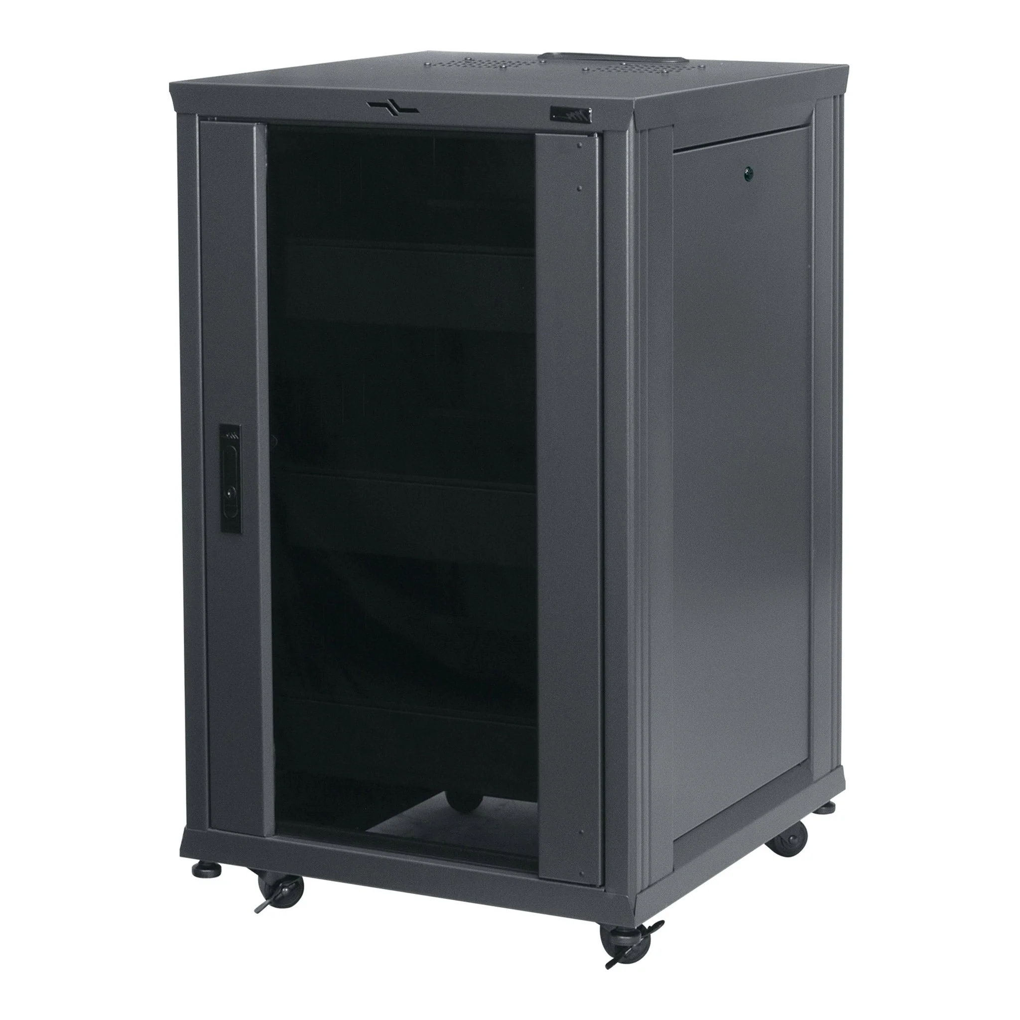 Middle Atlantic RCS-1824 18RU 24" Deep Floor Standing Rack Enclosure - Metallic Gray