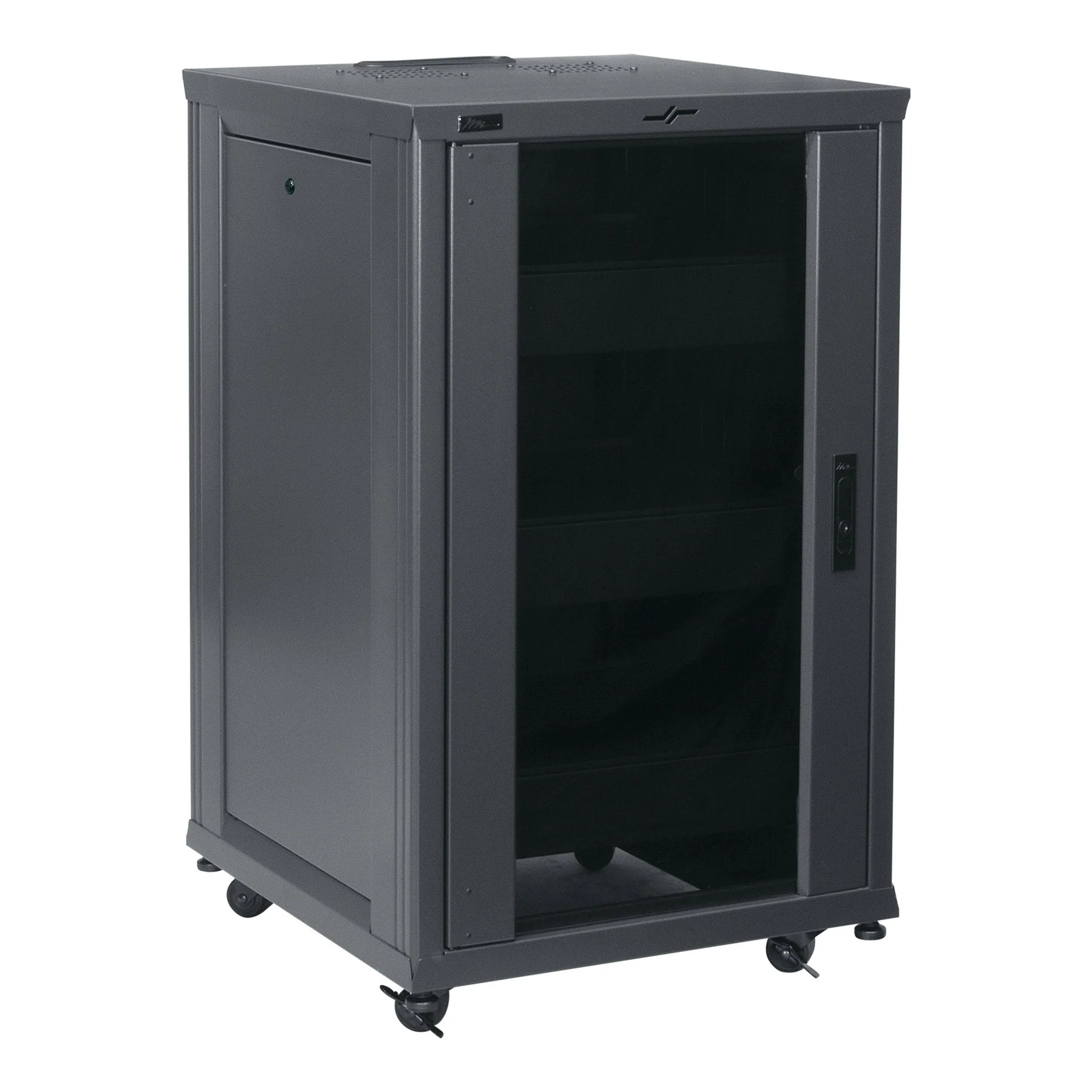 Middle Atlantic RCS-1824 18RU 24" Deep Floor Standing Rack Enclosure - Metallic Gray - Image 2