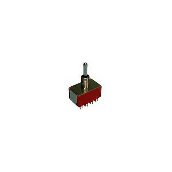 Miniature Toggle Switch - 4PDT / On - Off - On