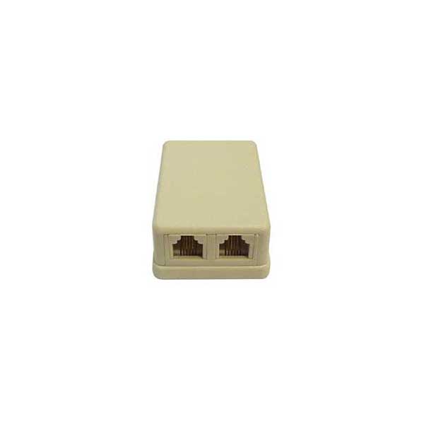 Modular Surface Mount Box w/ Dual 4P4C Jacks