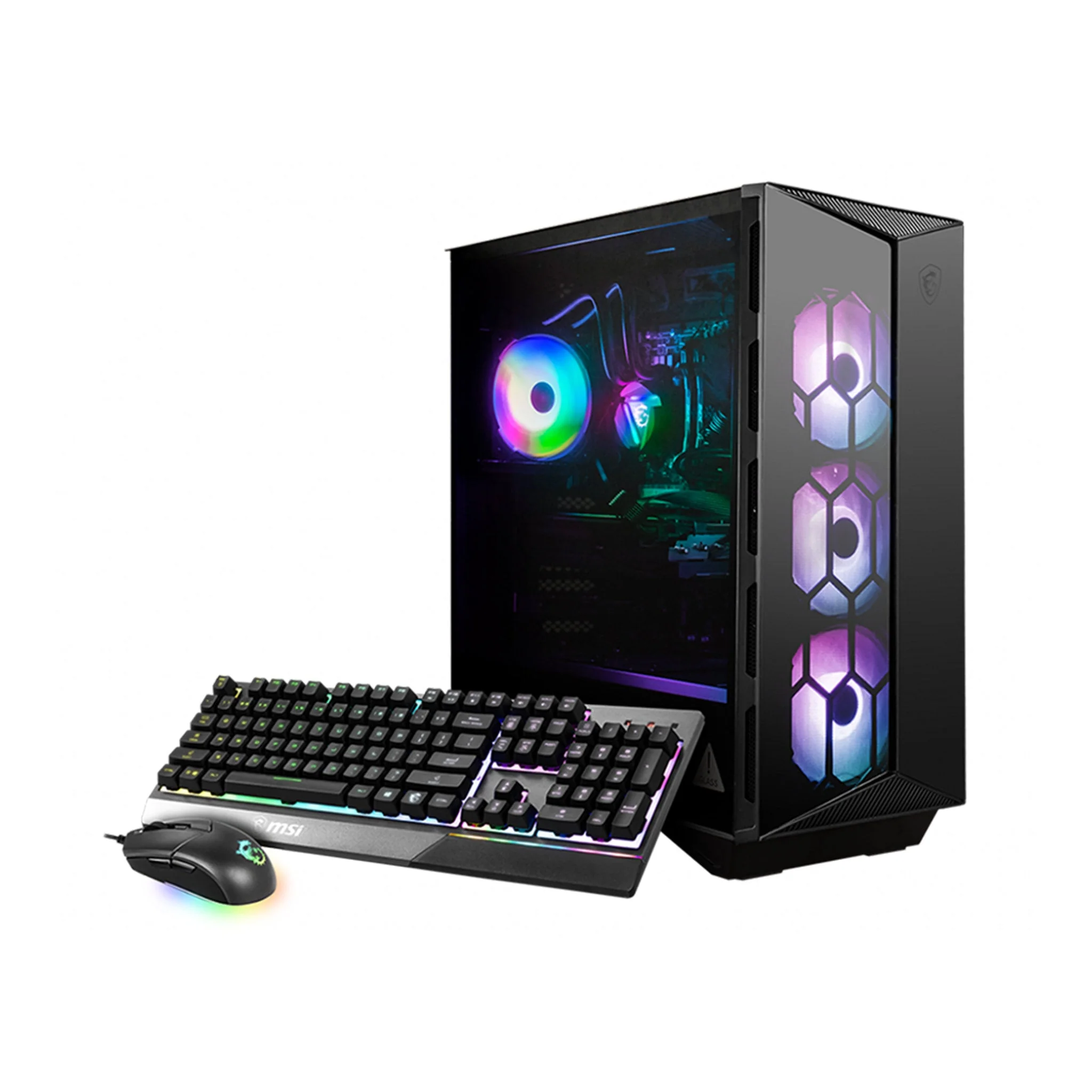 MSI AEZS5TC428 Aegis ZS 5TC-428US Gaming Desktop Computer - AMD Ryzen 7 5700G - GeForce RTX 3060 - 16GB DDR4 - 1TB SSD - Black - Image 5