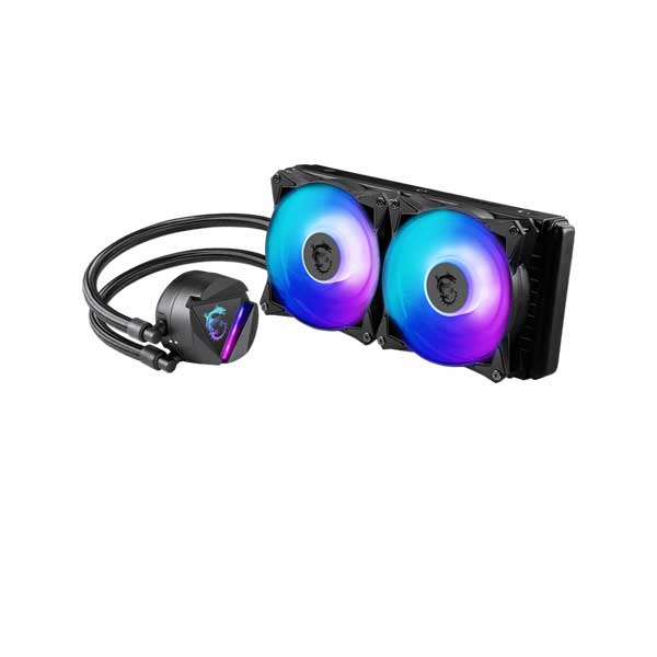 MSI CL240R MAG CORELIQUID 240R AIO ARGB Lighting Liquid CPU Cooling Kit with 270-degree Rotating Blockhead