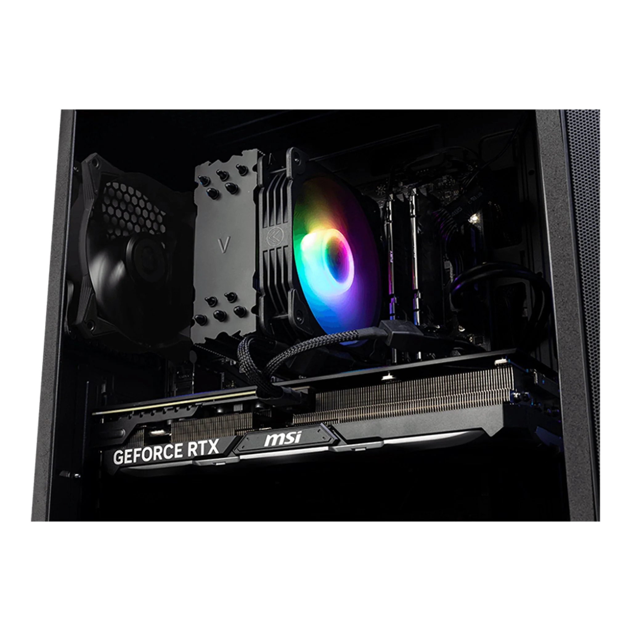 MSI Codex R 13NUC5-076US RGB Gaming Desktop Computer - Intel Core i5-13400F - 16GB Memory - 2TB SSD - Black - Image 5