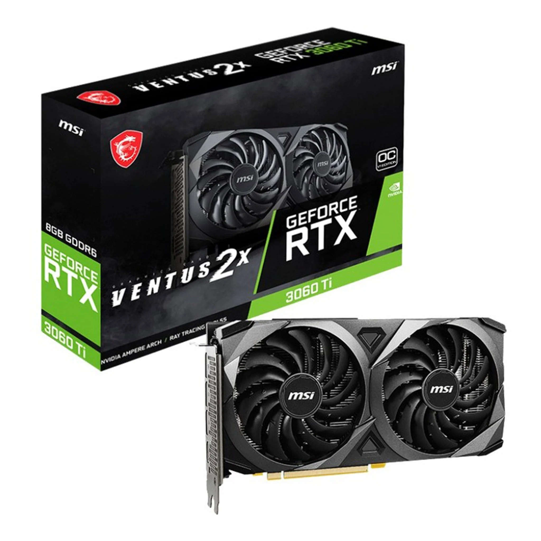 MSi G306TV2X8CL 8GB GDDR6 NVIDIA GeForce RTX 3060 Ti Gaming Graphics Card