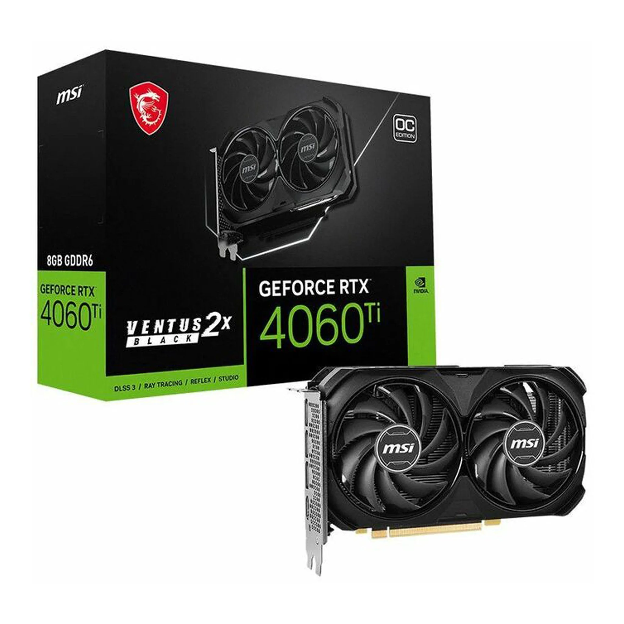 MSI G406TV2XB8C NVIDIA GeForce RTX 4060 Ti Graphic Card - 8GB GDDR6