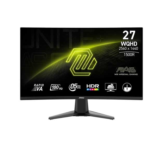 MSI MAG 27CQ6F 27" Curved Gaming Monitor | 180Hz WQHD Rapid VA