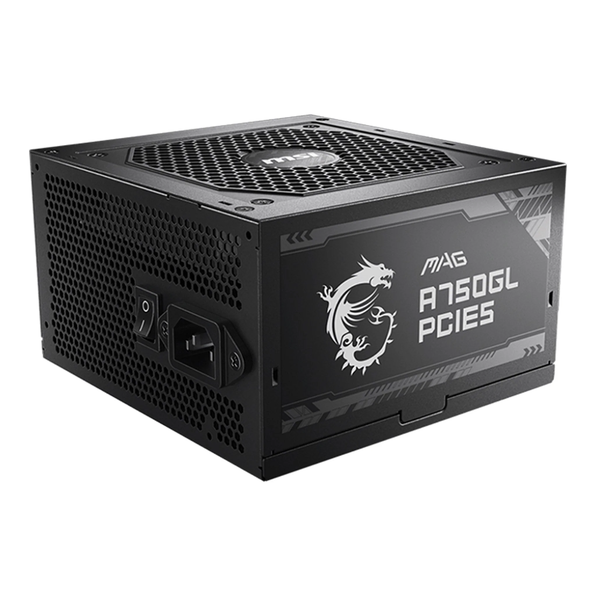 MSI MAG A750GL PCIE5 750W 80 Plus Gold Fully Modular ATX 3.0 Power Supply - Black - Image 2