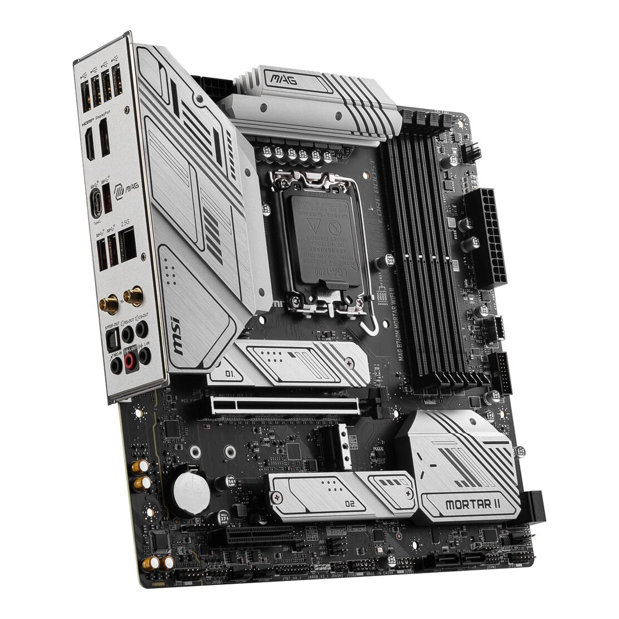 MSI MAG B760M MORTAR WIFI II LGA-1700 DDR5 Micro-ATX Motherboard - Image 2