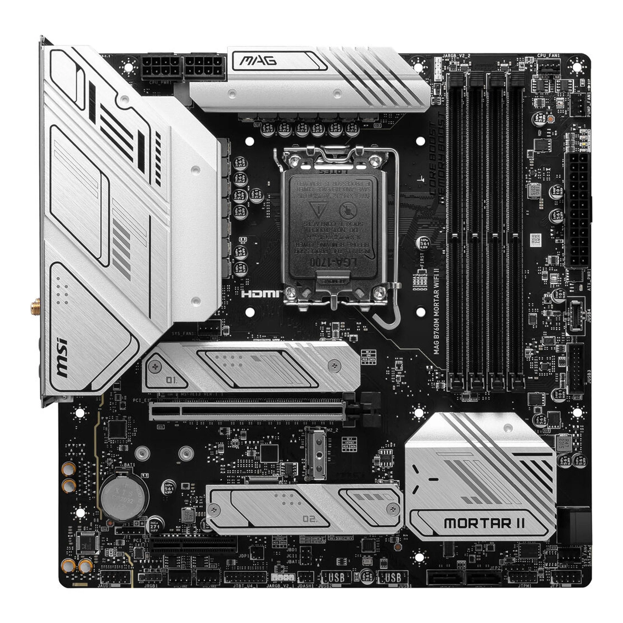 MSI MAG B760M MORTAR WIFI II LGA-1700 DDR5 Micro-ATX Motherboard - Image 3