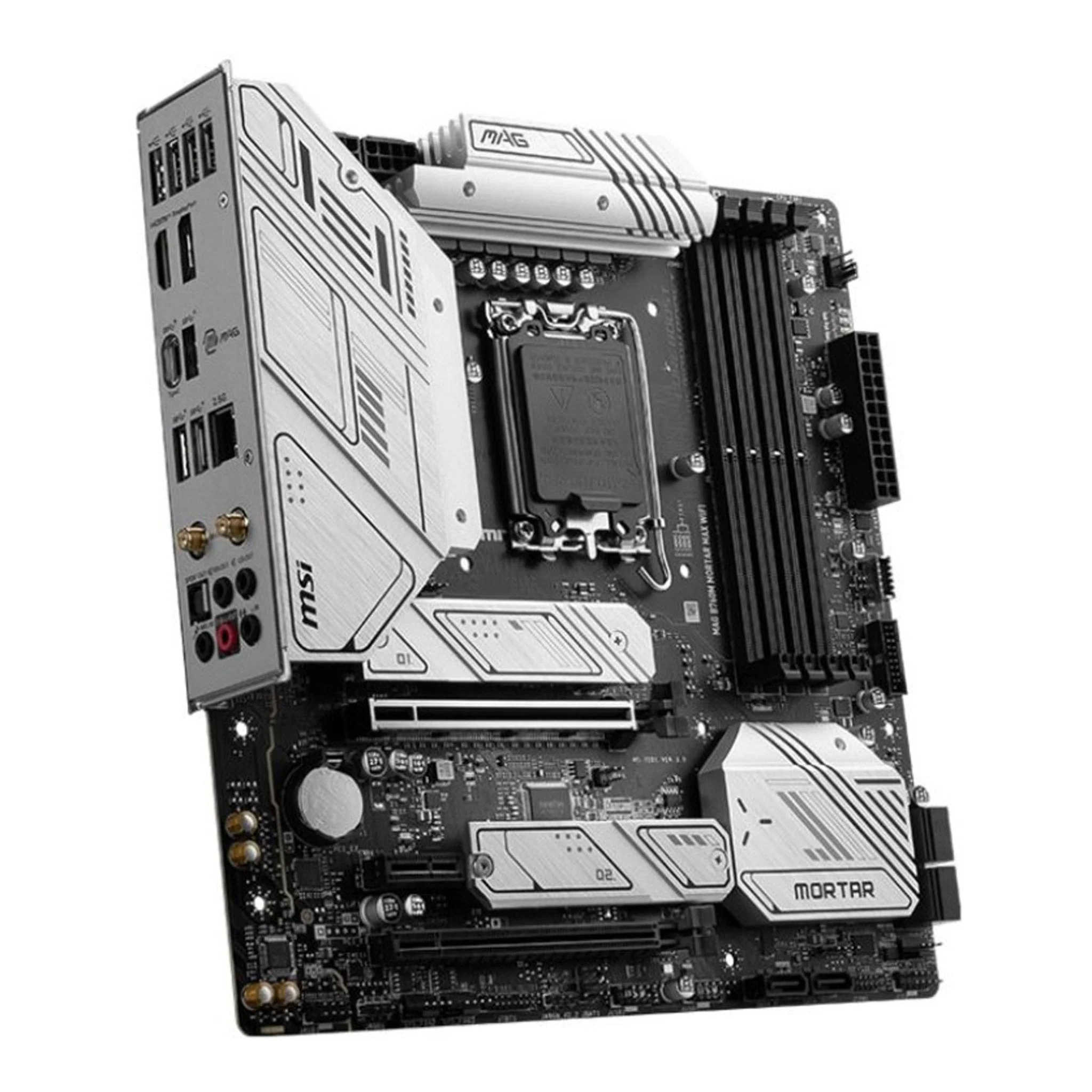 MSI MAG B760M MORTAR WIFI Intel LGA1700 DDR5 Micro ATX Gaming Desktop Motherboard - Image 2