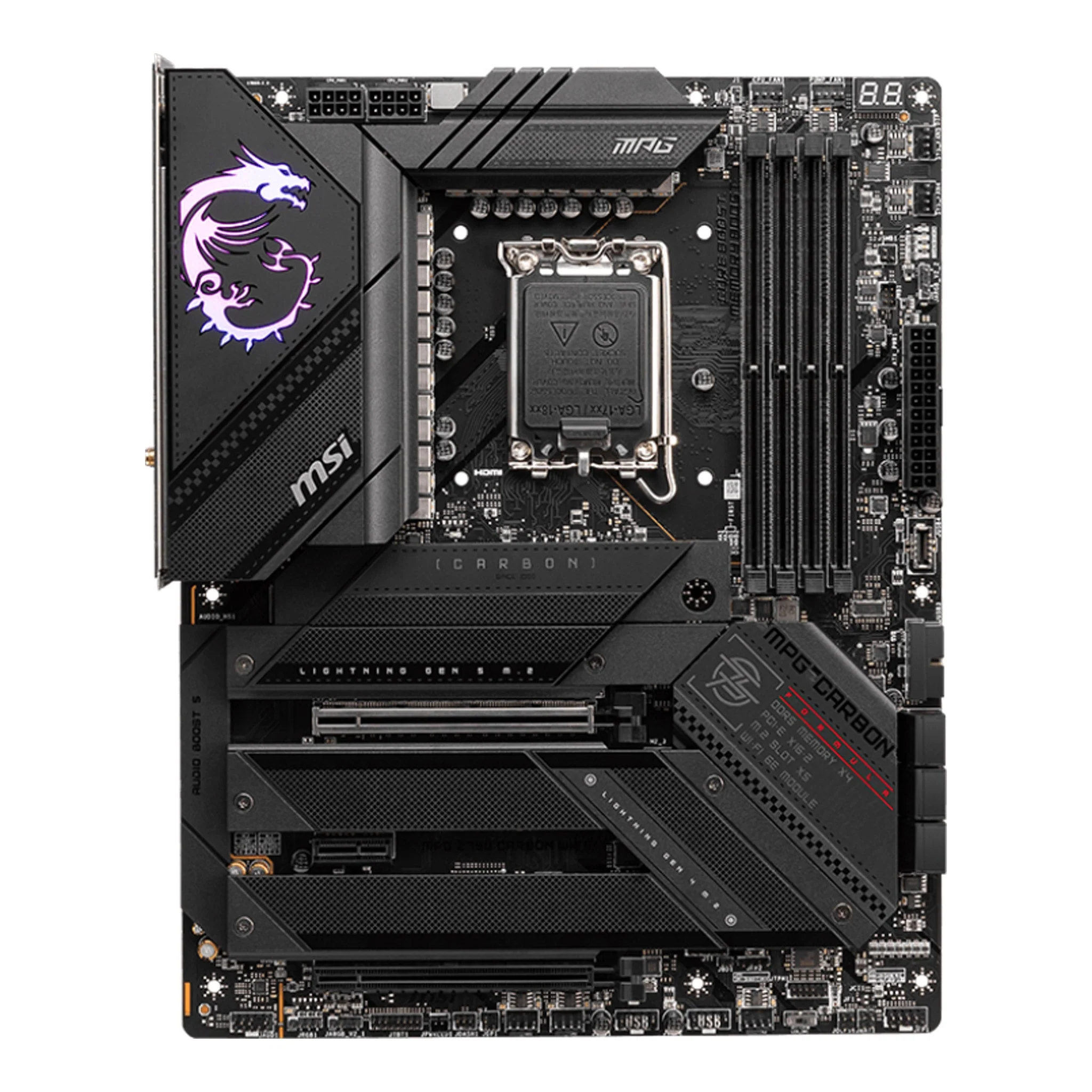 MSi MPG Z790 CARBON WIFI Intel Z790 LGA1700 ATX Gaming Motherboard - Image 2