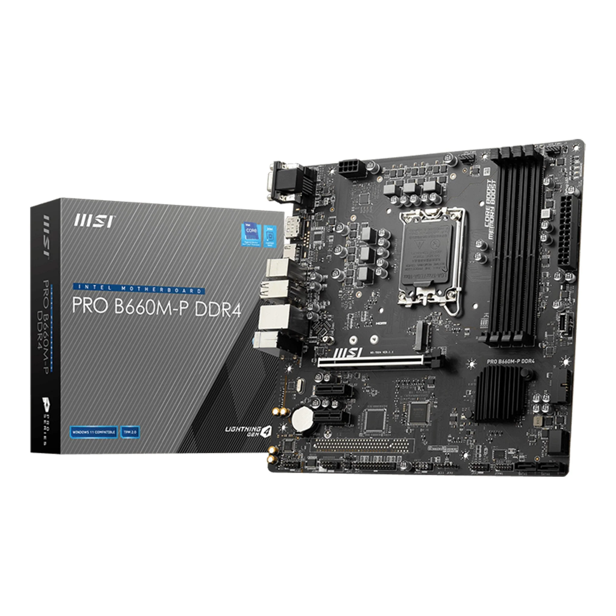 MSi PRO B660M-P DDR4 Pro Series M-ATX Desktop Motherboard