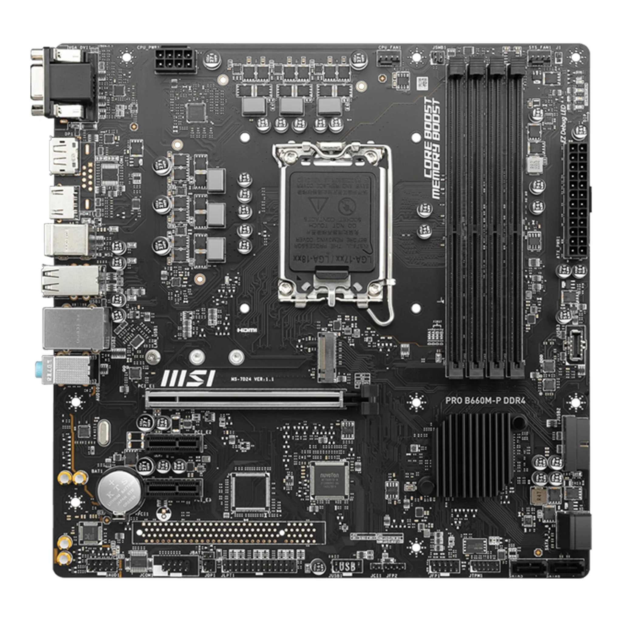 MSi PRO B660M-P DDR4 Pro Series M-ATX Desktop Motherboard - Image 2