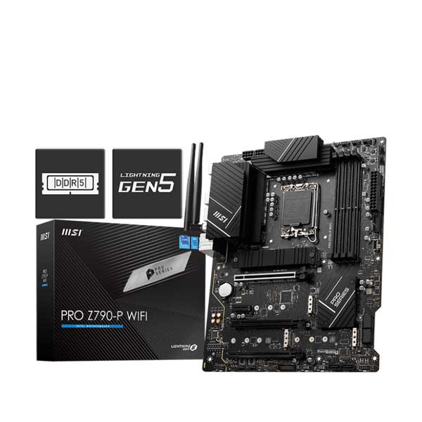 MSI PRO Z790-P WIFI Motherboard | Intel Z790, DDR5, LGA 1700, PCIe 5.0, 2.5G LAN
