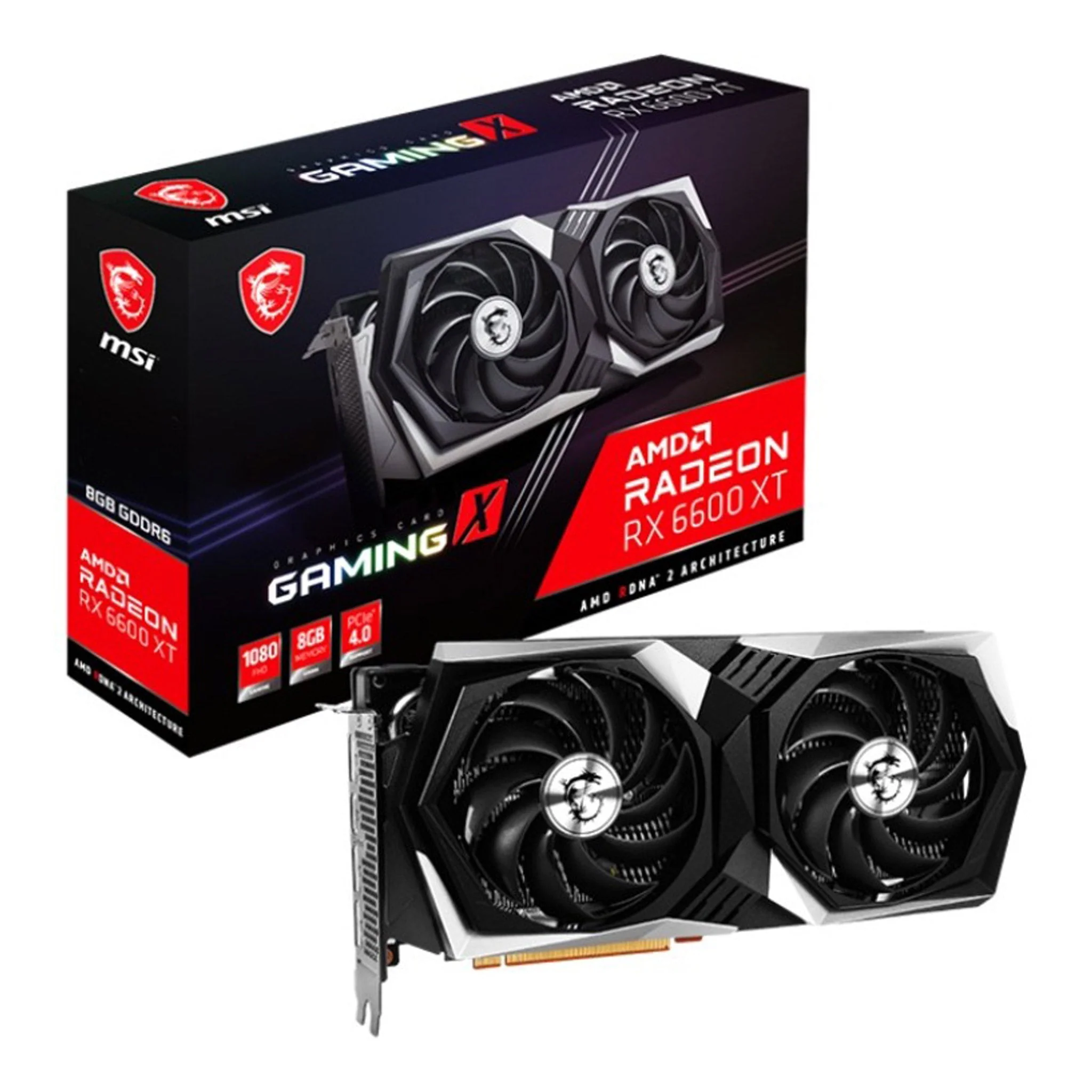 MSi R6600M3X8 8GB GDDR6 AMD Radeon RX 6600 MECH 2X Graphic Card - Image 5