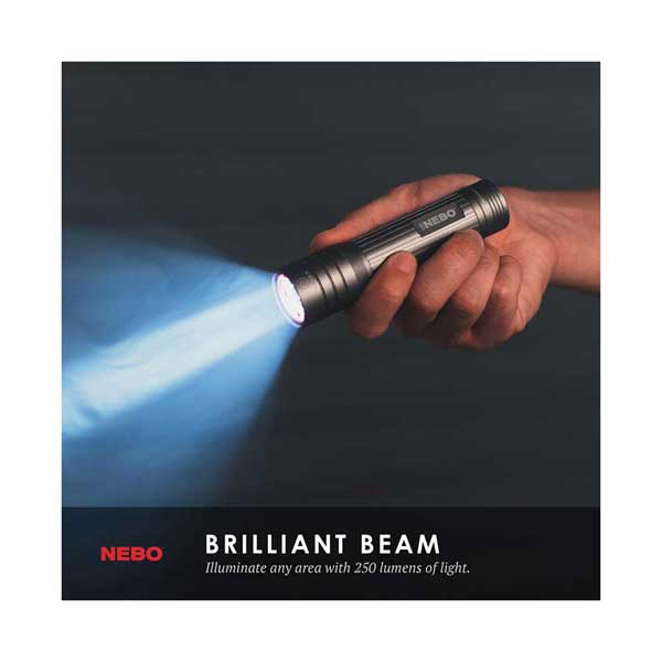 NEBO 6873 CSI Magnetic LED Flashlight with Red Laser - Image 5