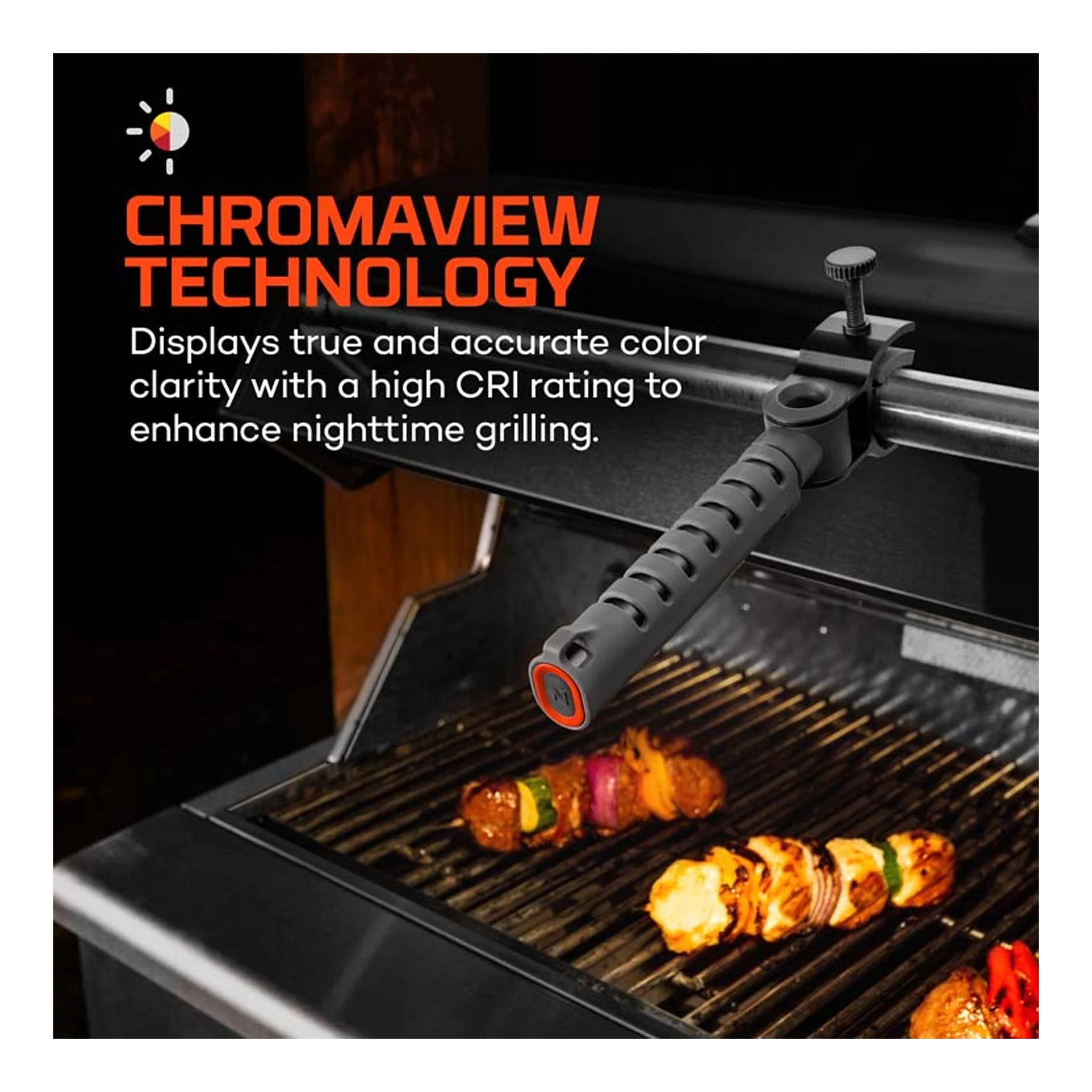 NEBO NEB-ARE-0009 Grilla Light 300 Area Light and Handheld ChromaView Flashlight - Image 3