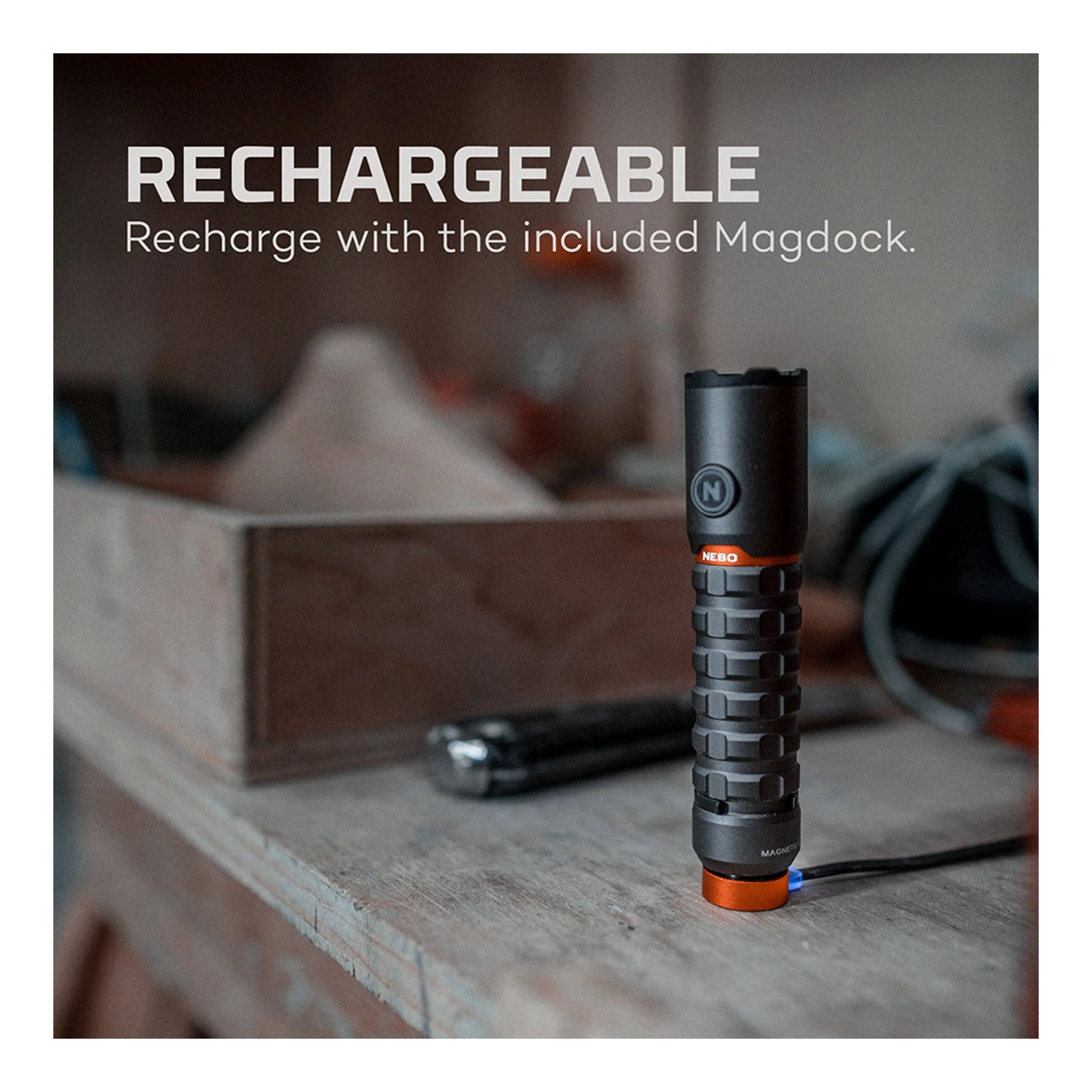 NEBO NEB-FLT-1006 TORCHY 2K Rechargeable EDC Pocket Light with Magnetic Base - Image 3