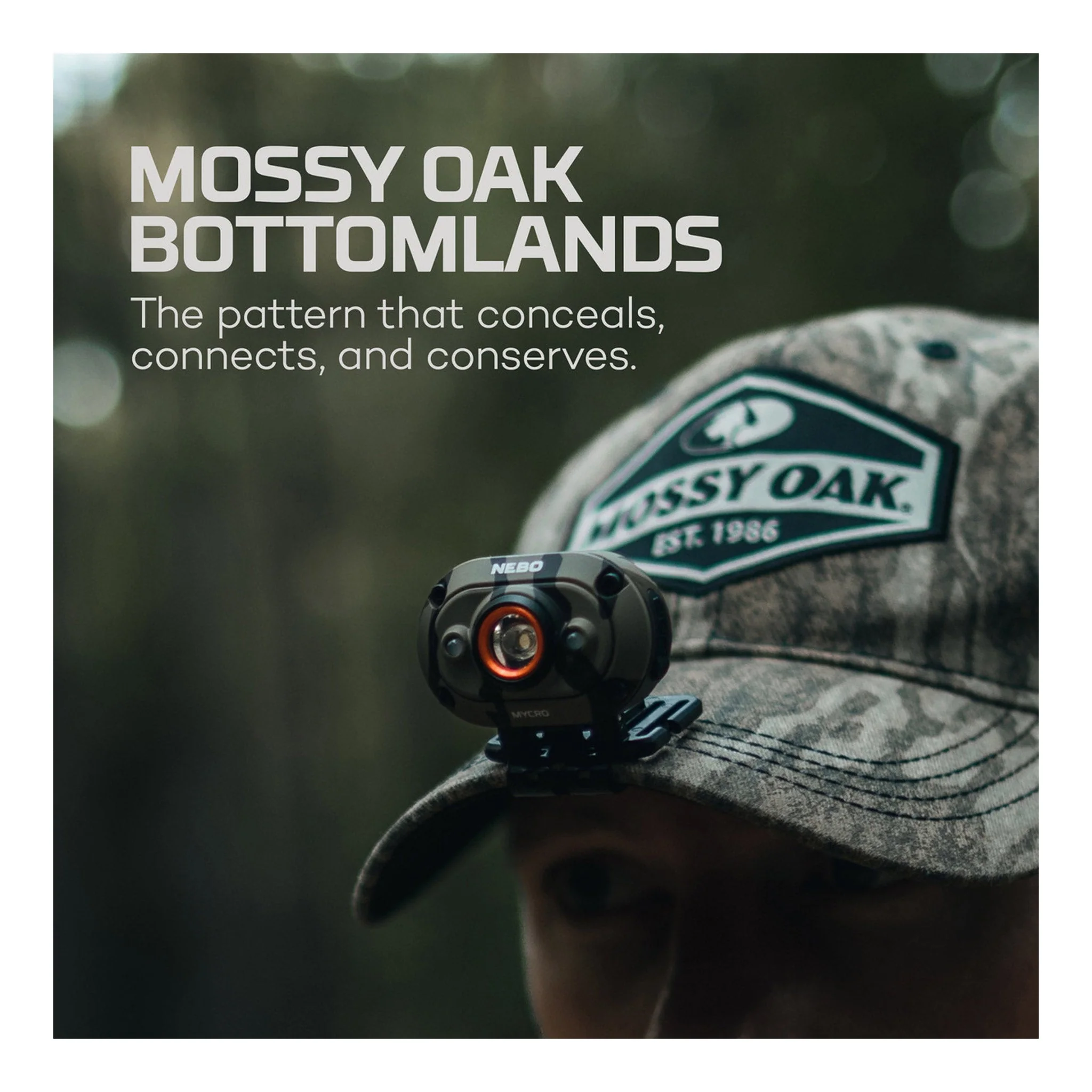 NEBO NEB-HLP-1004 Mossy Oak Bottomland MYCRO 400 Rechargeable Headlamp - Image 2